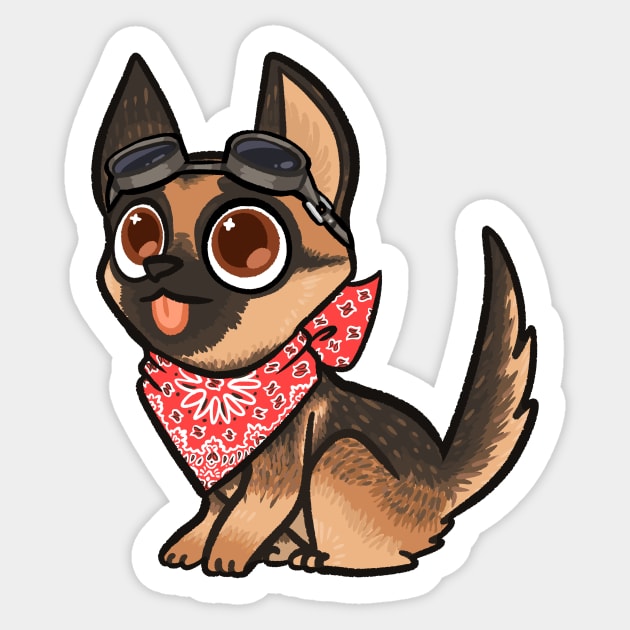 Faithful Companion Sticker by Ribombyliidae